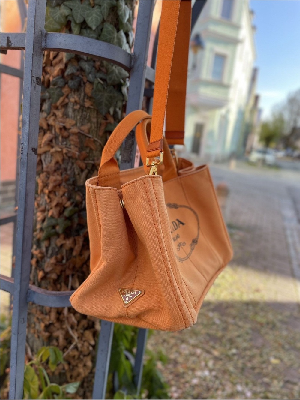 Prada Canapa Canvas Tote - Picture 3 of 10
